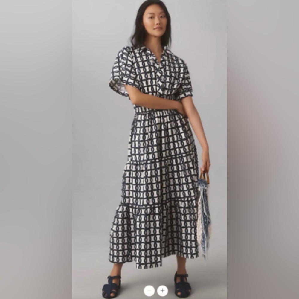 By Anthropologie Somerset Shirt Dress Size L NWT